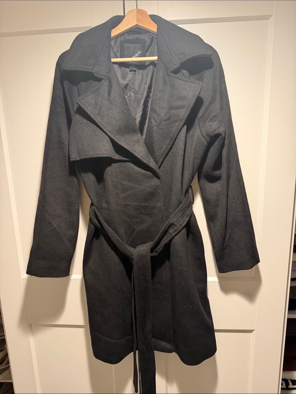Collection B Black Coat with Satin Lining